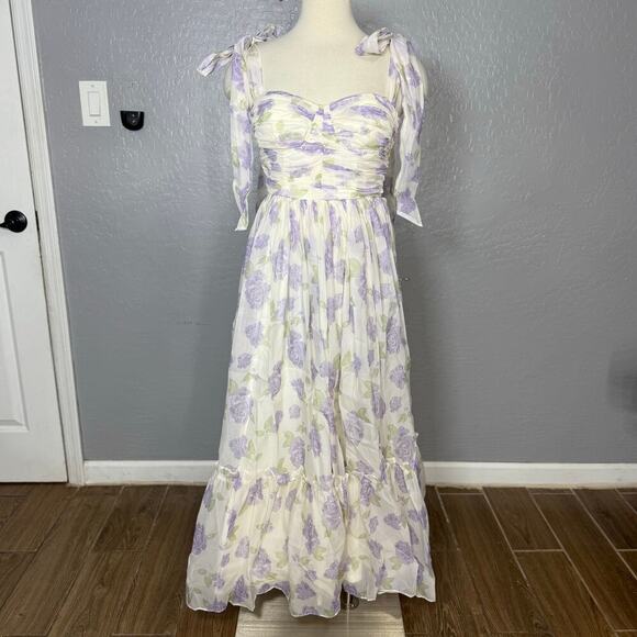 Petal and Pup Dresses & Skirts - Petal And Pup Floret Midi Dress, Lavender, M